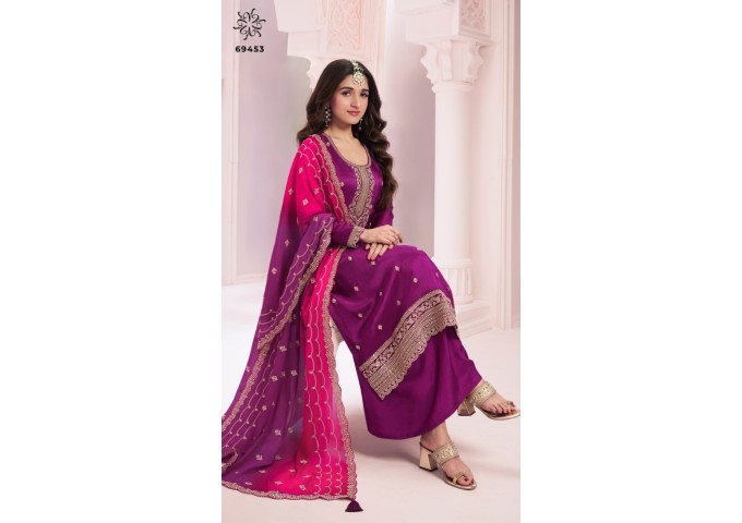 VINAY FASHION KULEESH SUHAAG SALWAR KAMEEZ PURPLE