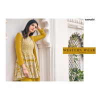 Palazzo Sharara Viscose Georgette Suit Yellow