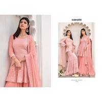 Palazzo Sharara Viscose Georgette Suit Pink 2