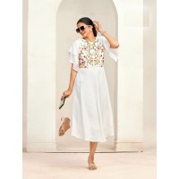 Summer Kurti Heavy Georgette Butti  With Inner Stitched Collection Green