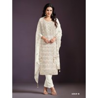 Vipul Amani Vol 2 Chinon Salwar Suit White