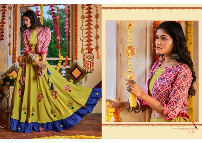 Exclusive Festival Navratri Collection Chaniya Choli Collection Pink|Green