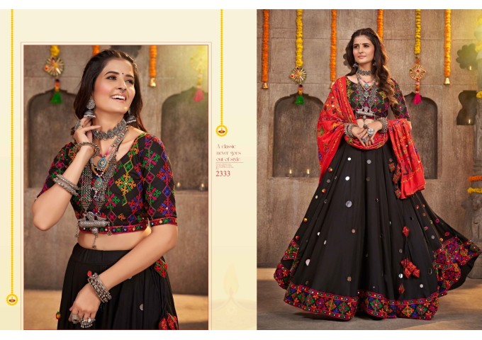 New Exclusive Festival Wear Navratri Collection Chaniya Choli Collection DN 2331 To 2339 Dark Brown
