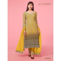 Aashirwad DN4104 Creation Salwar Suit Yellow
