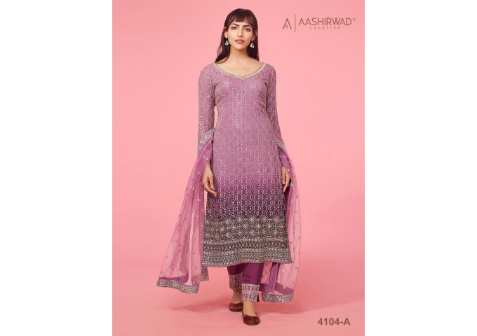 Aashirwad DN4104 Creation Salwar Suit Pink