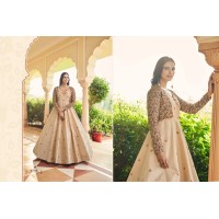 Anarkali Gown with Koti DN 4761 Suit Light Brown