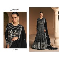 Aashirwad  Creation Almora DN 9656 Gown Suit Black