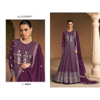 Aashirwad  Creation Almora DN 9656 Gown Suit Purple