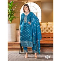 Masmin Vol 2  Readymade Salwar Suit Blue