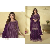 Aashirwad Creation Rihana Sharara Suit Purple