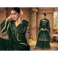 Glossy Antra DN 1703 Salwar Suits Dark Green