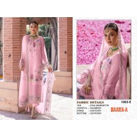 MAARIA-A DN 1003 Heavy Fox Georgette with Embroidery Sequence Work With Khatli Work Suit Pink