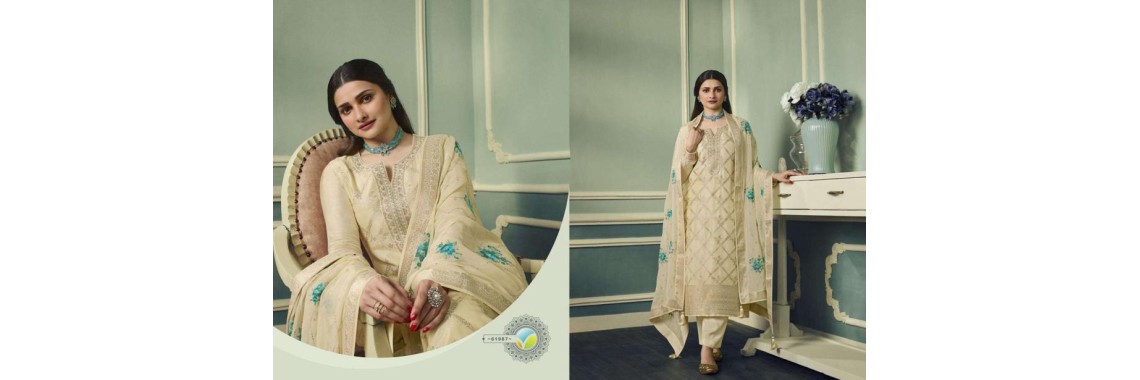 Pure Viscous Jacquard Silk Vinay Kaseesh Aarzoo Salwar 