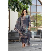 Heavy Soft Chinon Salwar Suit Readymade With Digital Print And Handwork 4