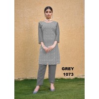 Moohi Chilan Kari Kurti Pant Grey