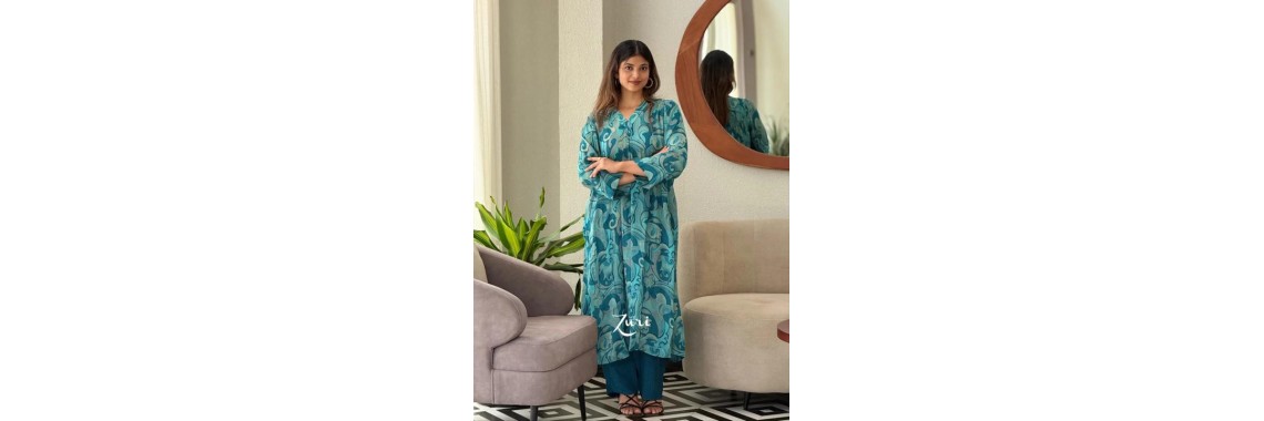 LFH ASD 1352 2-piece Kurti Pant Set Blends Modern Elegance Shine