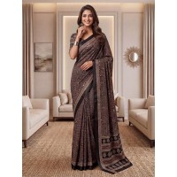 LFH DN 5176 Chinon Digital Ajrak Print With Real Mirror Saree With Blouse Design 1