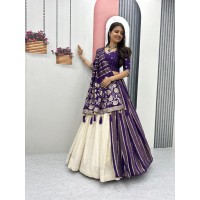 LFH PC DN 560 Wedding Special trending Lehenga Saree Purple