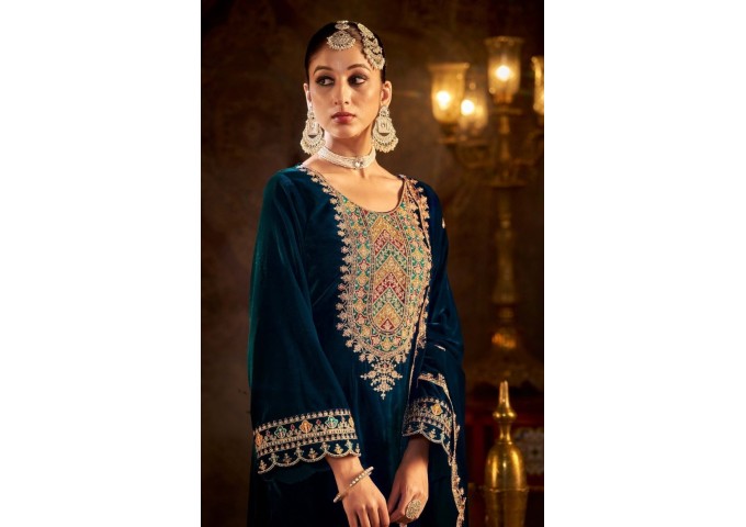 Velvet Suit DN 1001 Readymade Shine Blue
