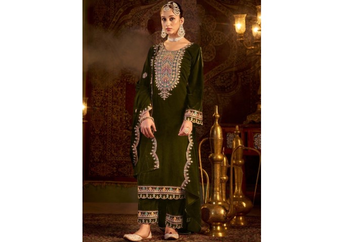 Velvet Suit DN 1001 Readymade Green
