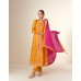 AZARA 10189 AASHIRWAD CREATION PRESENT NEW FREE SIZE STITCH SUIT ORANGE|PINK