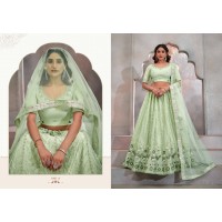 Designer Lehenga Choli with Heavy Embroidery Work Lehenga Choli Green