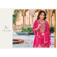 Gazal Salwar Suits Heavy Chinon with Embroidery Work Pink