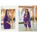 Gazal Salwar Suits Heavy Chinon with Embroidery Work Purple