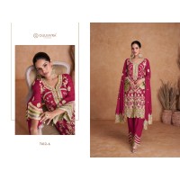 GULKAYRA LIYANA HEAVY CHINON WITH EMBROIDERY DN 7412 PINK