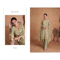 GULKAYRA LIYANA HEAVY CHINON WITH EMBROIDERY DN 7412 2
