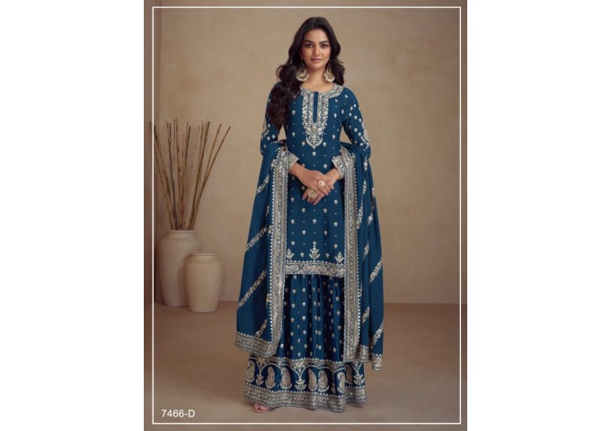 Gulkayra Designer Sadaf Salwar Kameez Blue