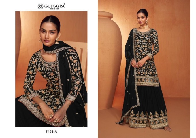 JHANVI GULKAYRA DESIGNER ANARKALI SUIT BLACK