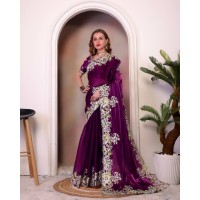 Pure Soft Jimmy Cho 1260 Saree Light Purple