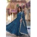 WOMEN'S FULLY FLAIR GOWN MADE WITH STAR GEORGETTE FABRICS WITH DUPATTA BLUE
