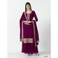 LFH YD DN 001HEAVY GEORGETT WITH SEQUENCE & CODDING EMBROIDERY WORK AND DIAMONDS WORK GOWN MAROON