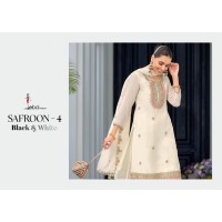 Safroon Vol-4 Full Stitched Heavy Chinon Palazzo Suits With Embroidery Work