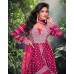 SAYURI DESIGNER SHIVANI 5699 SERIES PREMIUM REAL CHINON SILK / REAL GEROGETTE  3 PCS ANARKALI SUIT PINK