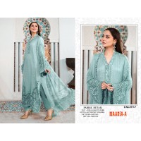 Maria Heavy Fox Georgette with Embroidery Sequence Work with Stone Plazzo Suit Shine Blue