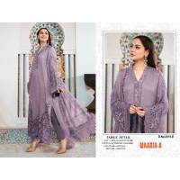 Maria Heavy Fox Georgette with Embroidery Sequence Work with Stone Plazzo Suit Purple