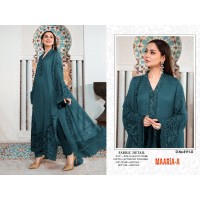Maria Heavy Fox Georgette with Embroidery Sequence Work with Stone Plazzo Suit Dark Green