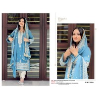 DN 189 Heavy Fox Georgette With Embroidery Sequence Work With Dimond + Mirror Work Suit Sky Blue
