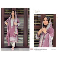 DN 189 Heavy Fox Georgette With Embroidery Sequence Work With Dimond + Mirror Work Suit Purple