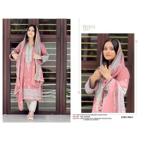 DN 189 Heavy Fox Georgette With Embroidery Sequence Work With Dimond + Mirror Work Suit  Pink