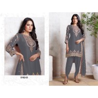 LFH FD DN 138 Pure Chinos Top-Dhoti And Dupatta Set Fully Stitched Grey
