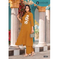 Kadlee Pehchan Heavy Rayon Palazzo Kurti Brown