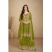 Jalwa Salwar Kameez heavy Chinon With Embroidery Work Green