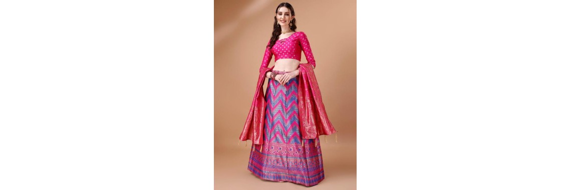 Lehenga choli Brocade And Banarasi Silk 