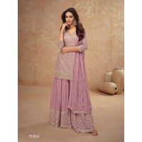 Gulkayra Designer Palak Readymade Salwar Suit with Embroidery Seqance Work  Light Purple