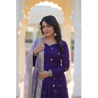 LFH KA DN 1206 ANARKALI GOWN WITH EMBROIDERY SEQANCE WORK