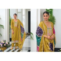 Twisha Dn 1382 Zaveri Twisha Eba Ready Made Yellow
